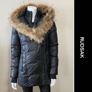 🔹ATELIER NOIR RUDSAK🔹EXCELLENT CONDITION • Raccoon fur • Leather trims